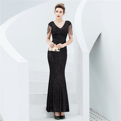 Sparkle Denizkızı Maxi Abiye Elbise