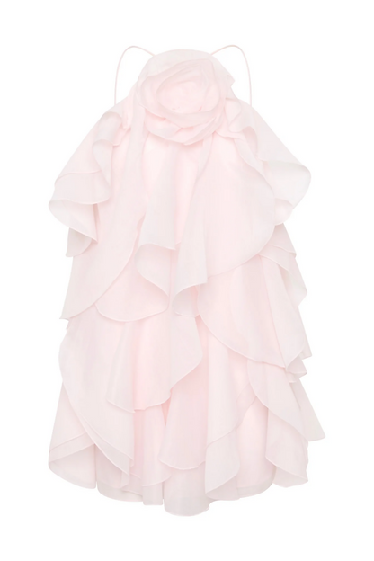Aje Pandorea Katmanlı Mini Elbise Pastel Pembe