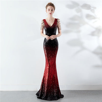 The Krystal gradient gown
