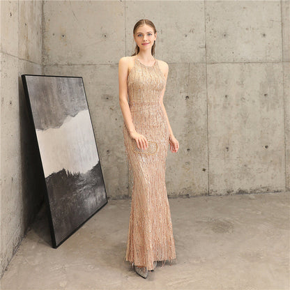 The Jackie halter gown