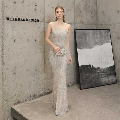 The Jackie halter gown