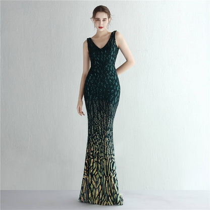 The Betsy Sequin pattern gown