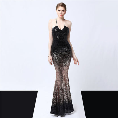 Gabriella Ombre Abiye Maxi Elbise