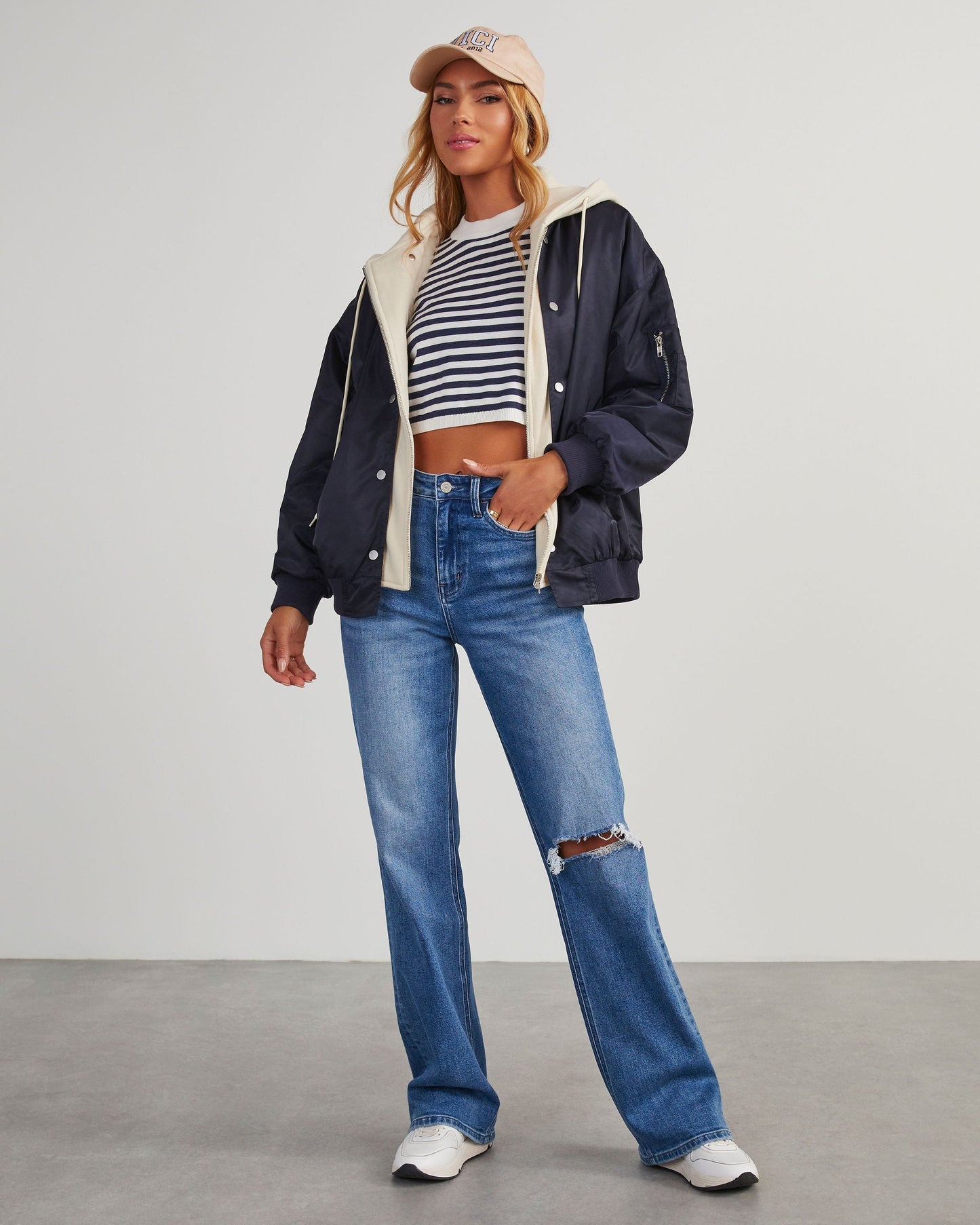 Campus Oversized Hooded Bomber Mont