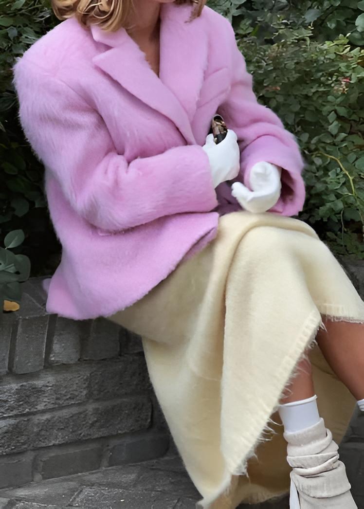 Bella Oversize Yün Dokulu Blazer Kaban