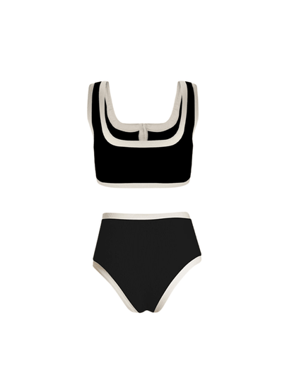 Jacoby Düğmeli Bikini Siyah İkili Takım
