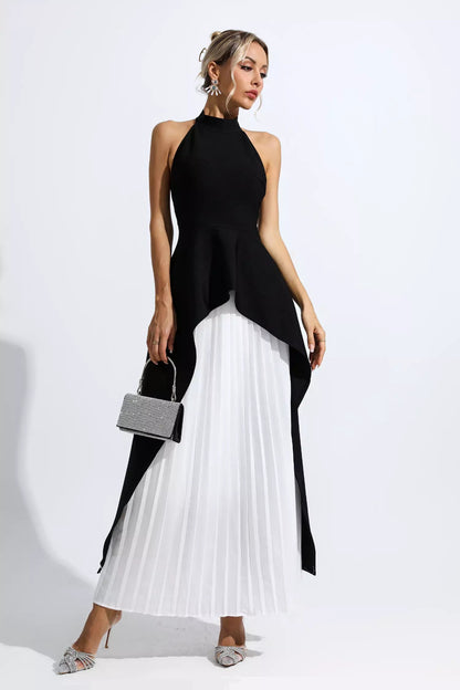 Kamryn Czarno-biały zestaw spódnic maxi