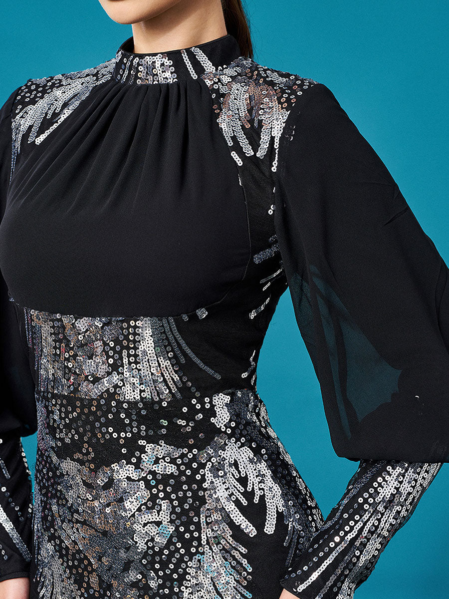 Lorelei Balon Kollu Maxi Elbisesi