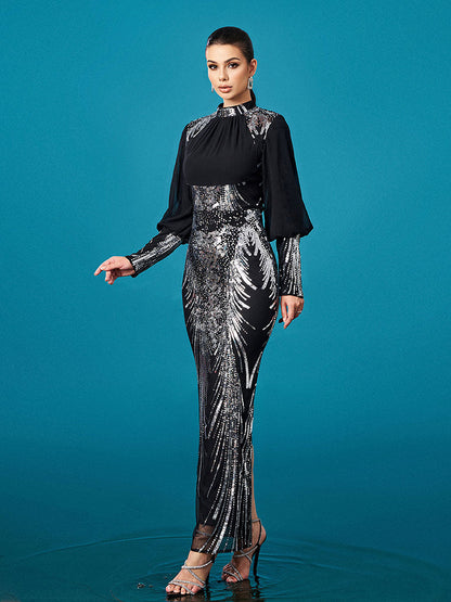 Lorelei Balon Kollu Maxi Elbisesi