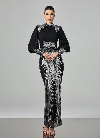 Lorelei Balon Kollu Maxi Elbisesi