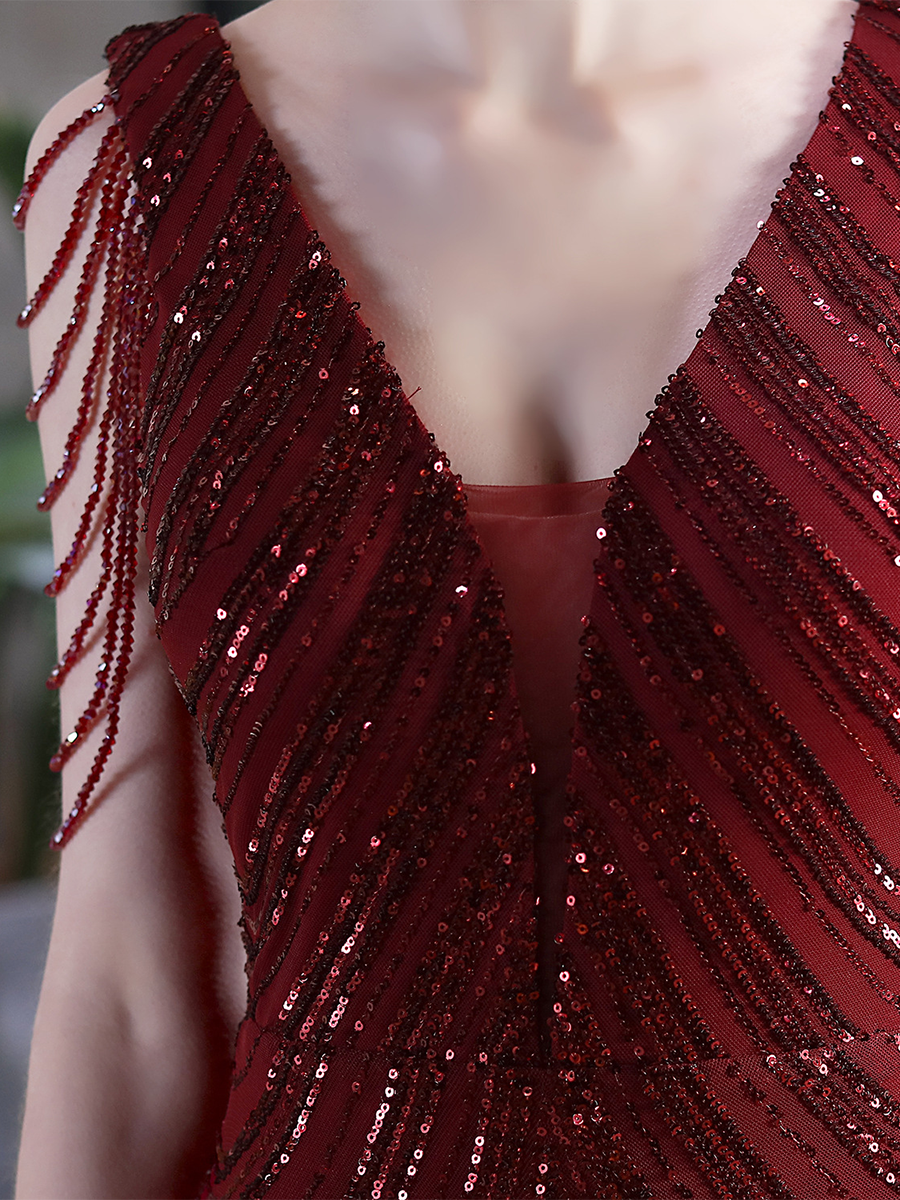 Fiona Boncuk Zincir Maxi Elbise