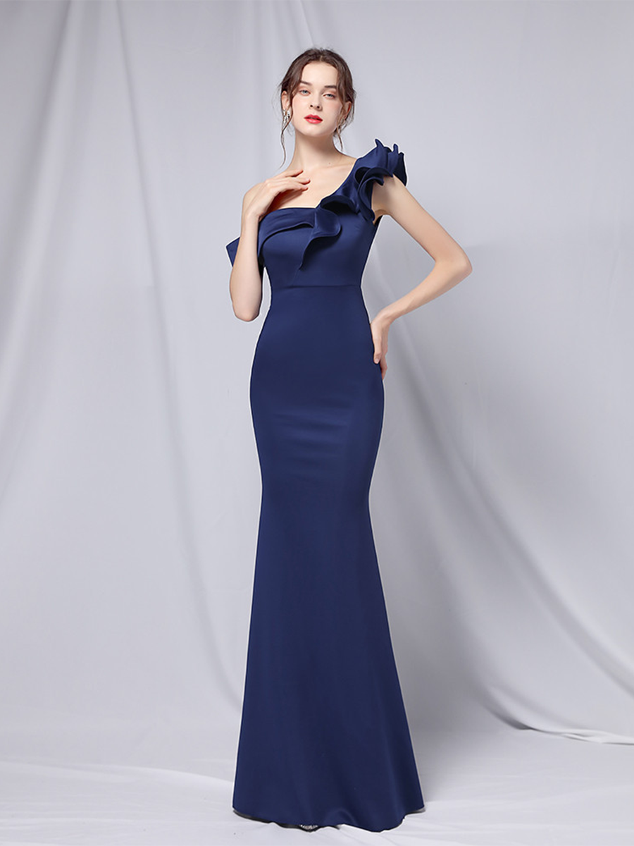 Fiorenza Fırfırlı Denizkızı Maxi Elbise