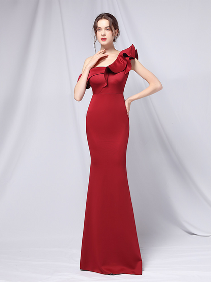 Fiorenza Fırfırlı Denizkızı Maxi Elbise