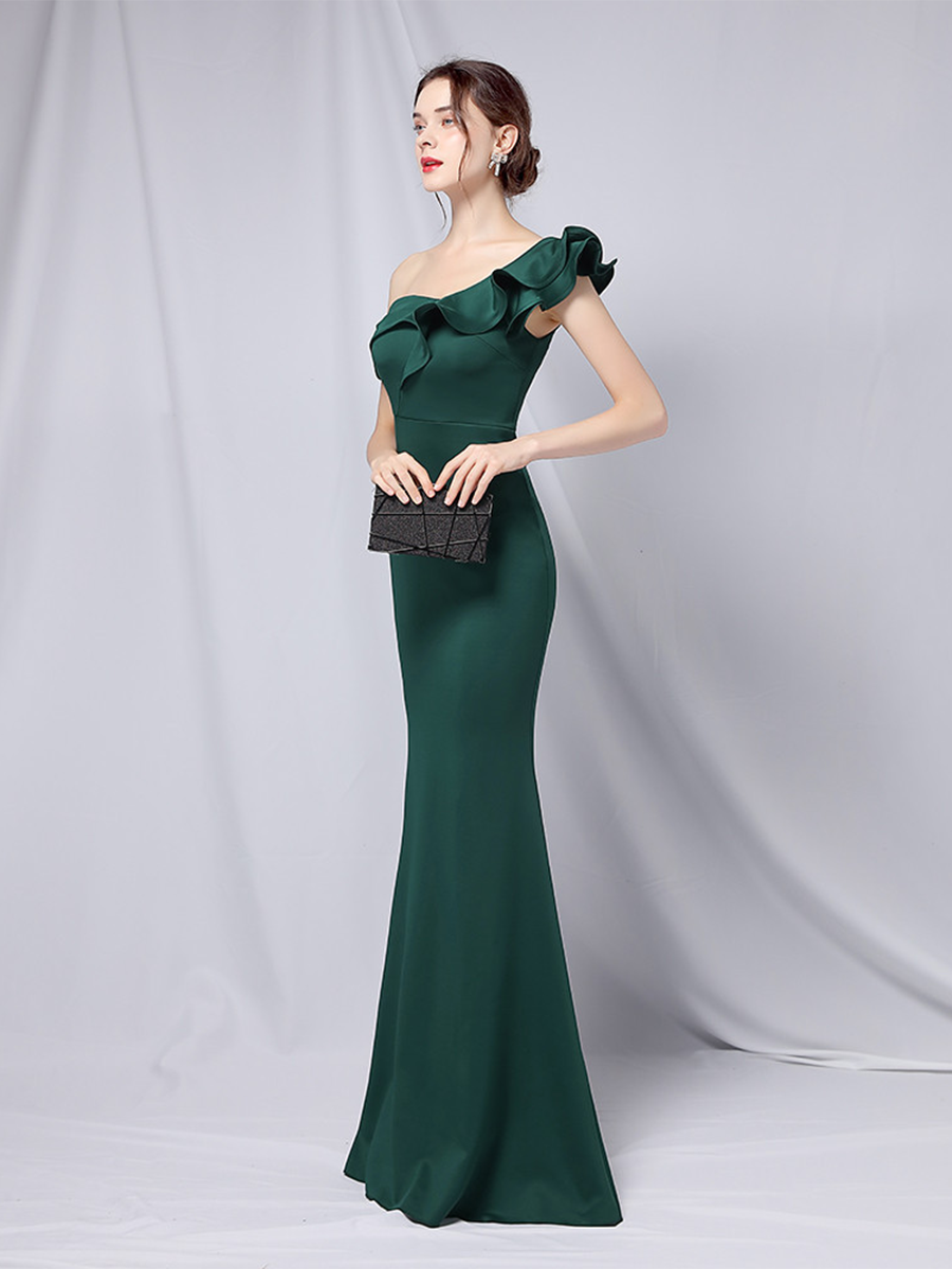 Fiorenza Fırfırlı Denizkızı Maxi Elbise