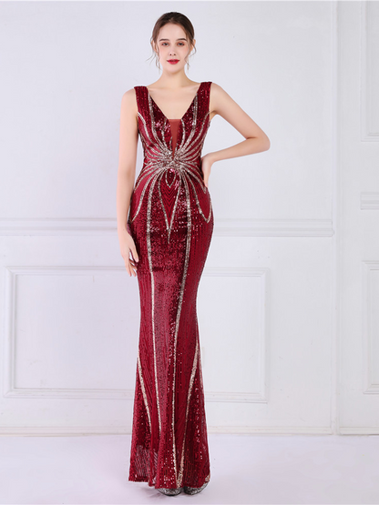 Talia V Yaka Maxi Elbisesi