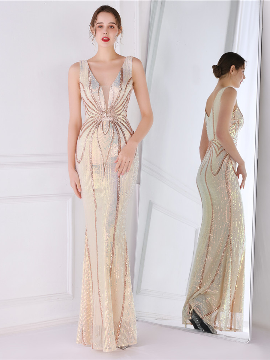 Talia V Yaka Maxi Elbisesi