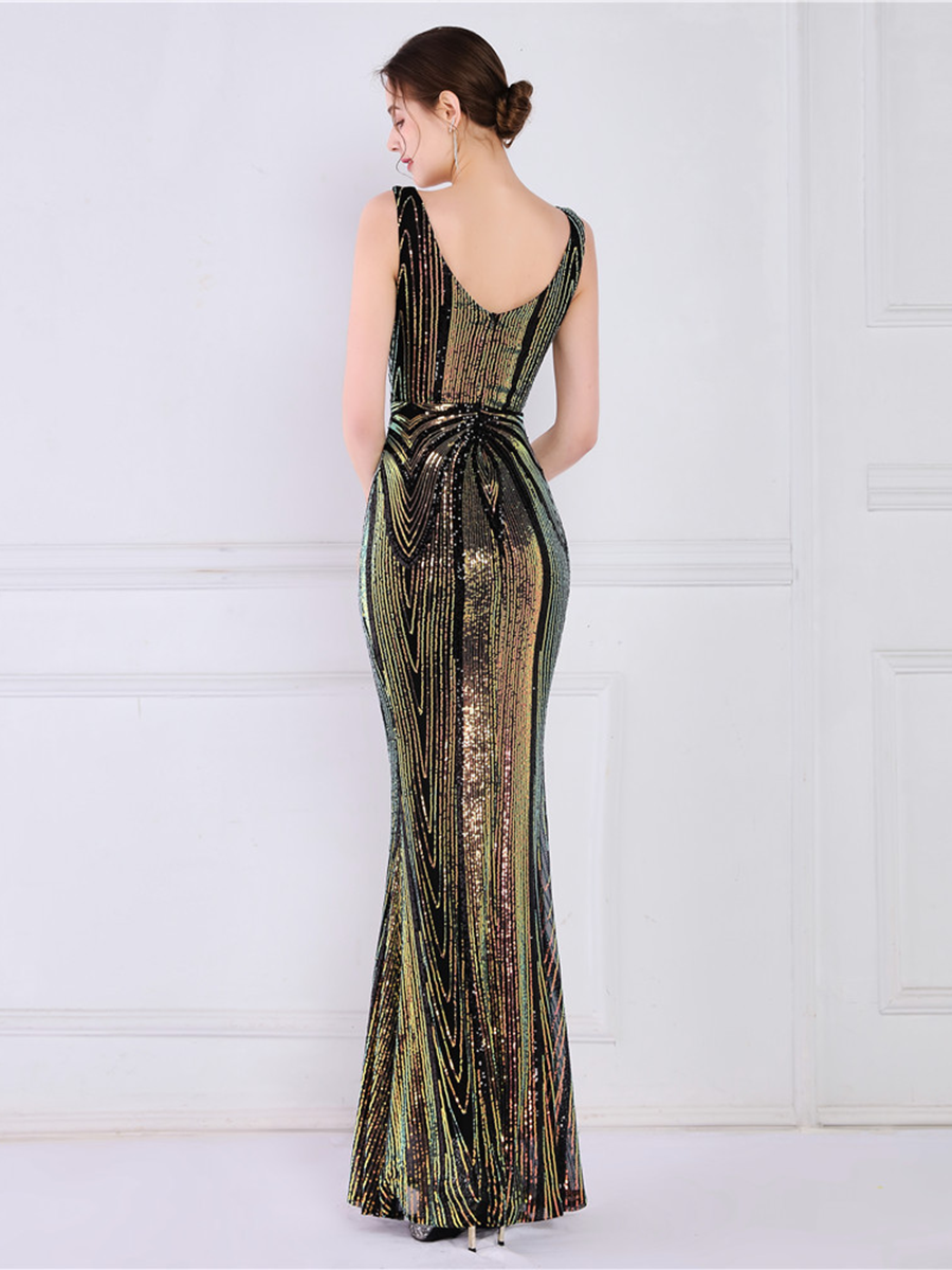 Talia V Yaka Maxi Elbisesi