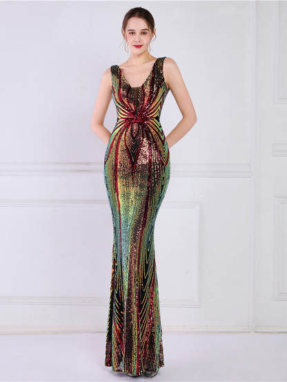 Talia V Yaka Maxi Elbisesi