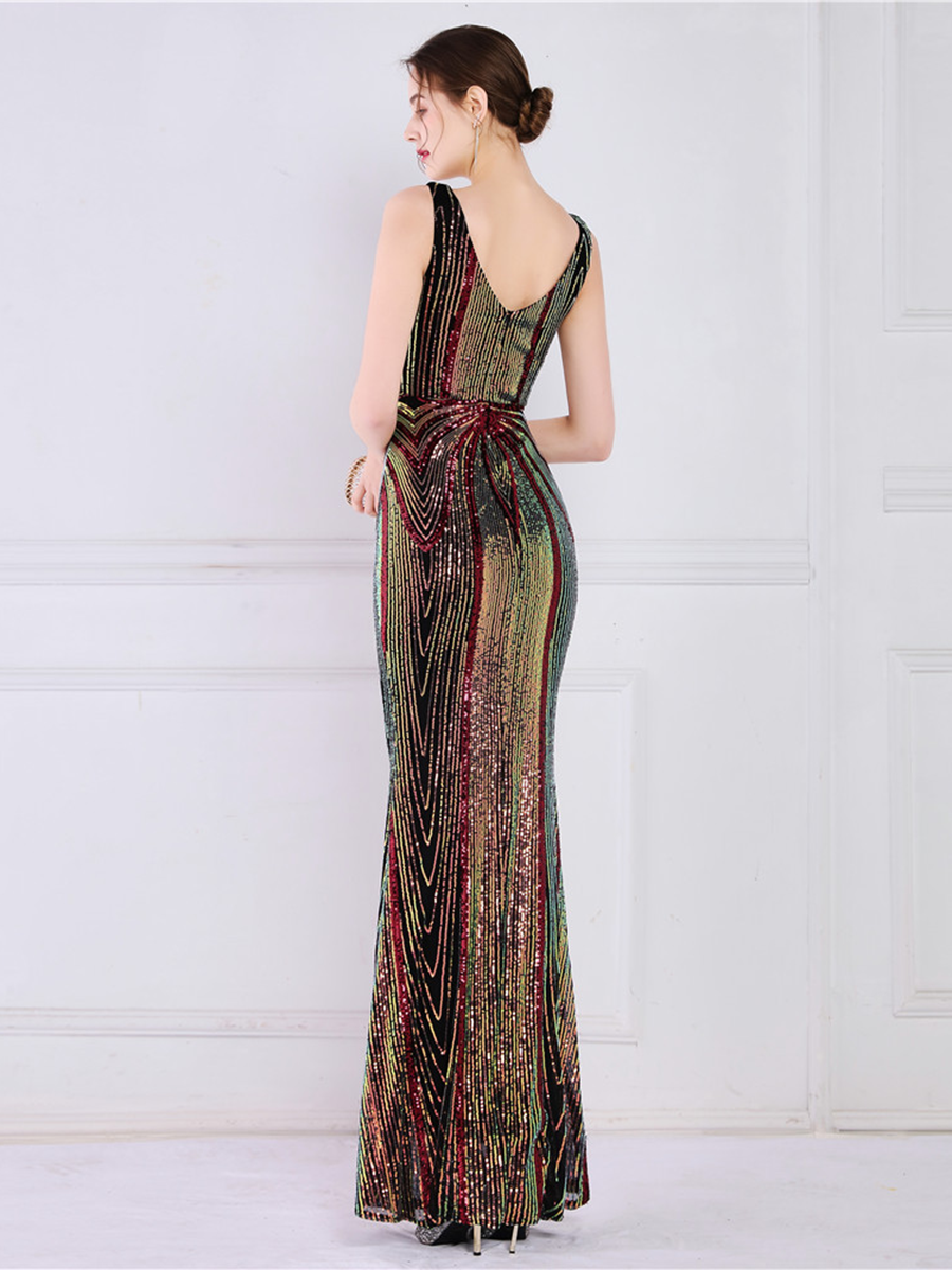 Talia V Yaka Maxi Elbisesi