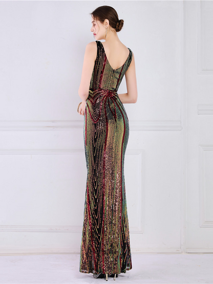 Talia V Yaka Maxi Elbisesi