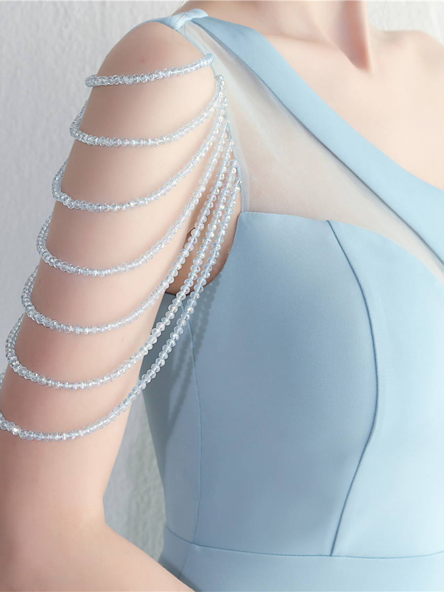 Saoirse Tek Omuz Kesimli Maxi Elbise