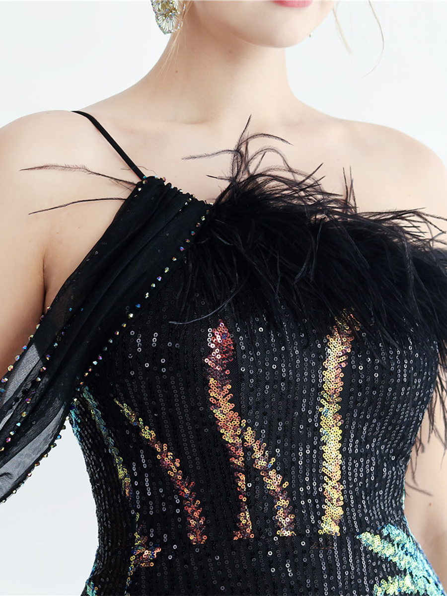 Idalia Zarif Tüy Süslemeli Maxi Elbise