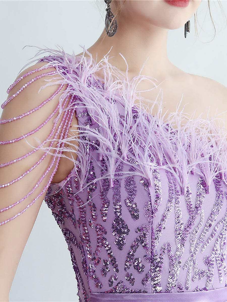 Amara Tüy Boncuk Zincirli Maxi Elbise