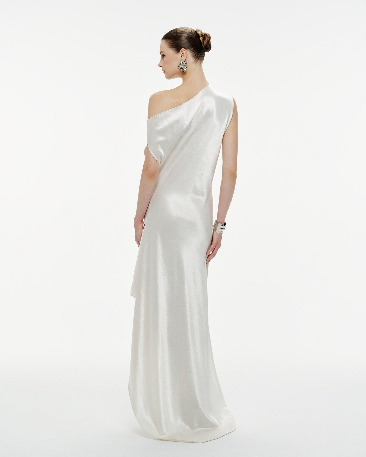 Astraea Maxi Elbise -Beyaz