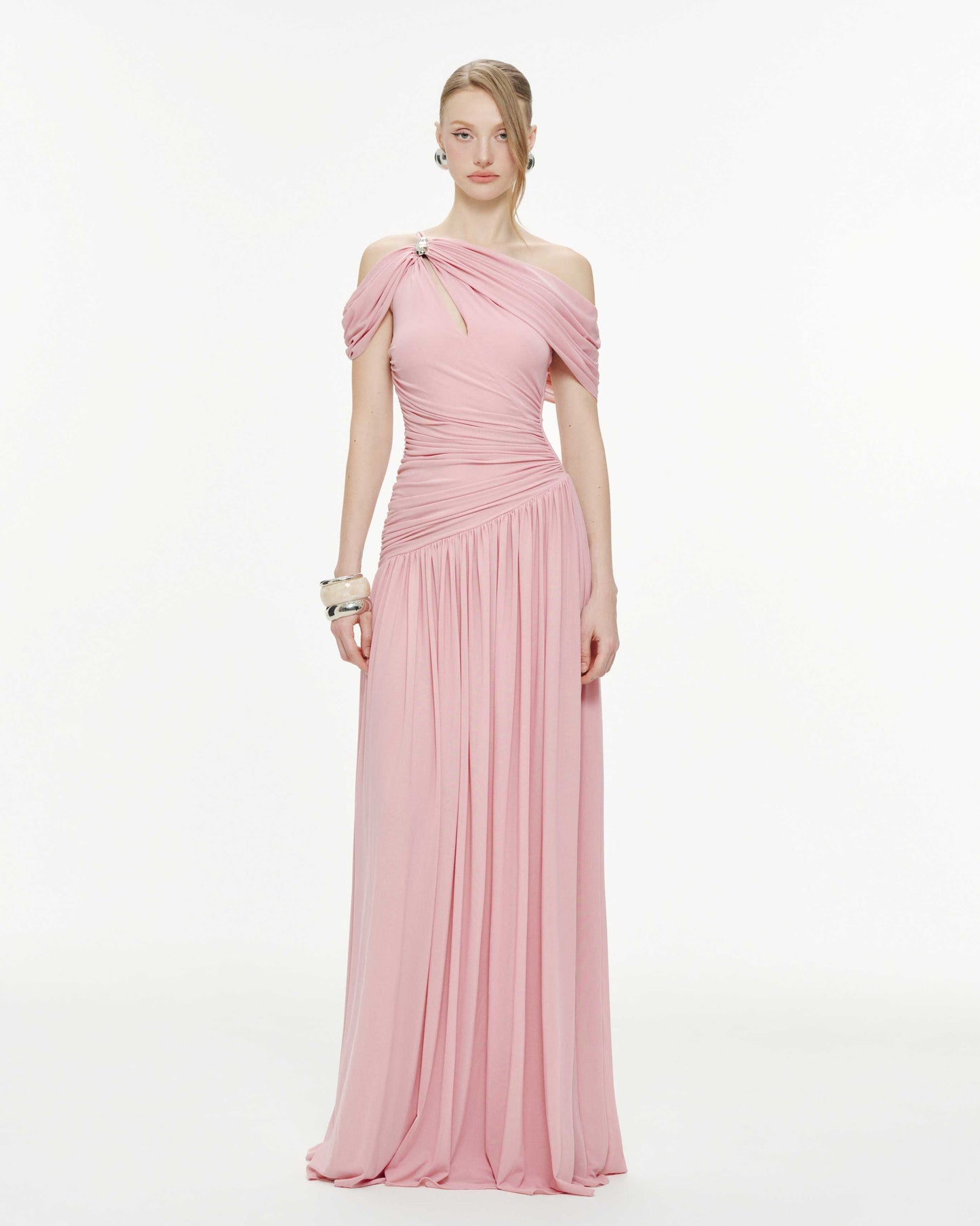 Ariadne Maxi Elbise-Pembe