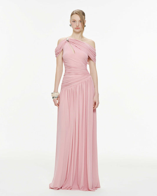 Ariadne Maxi Elbise-Pembe