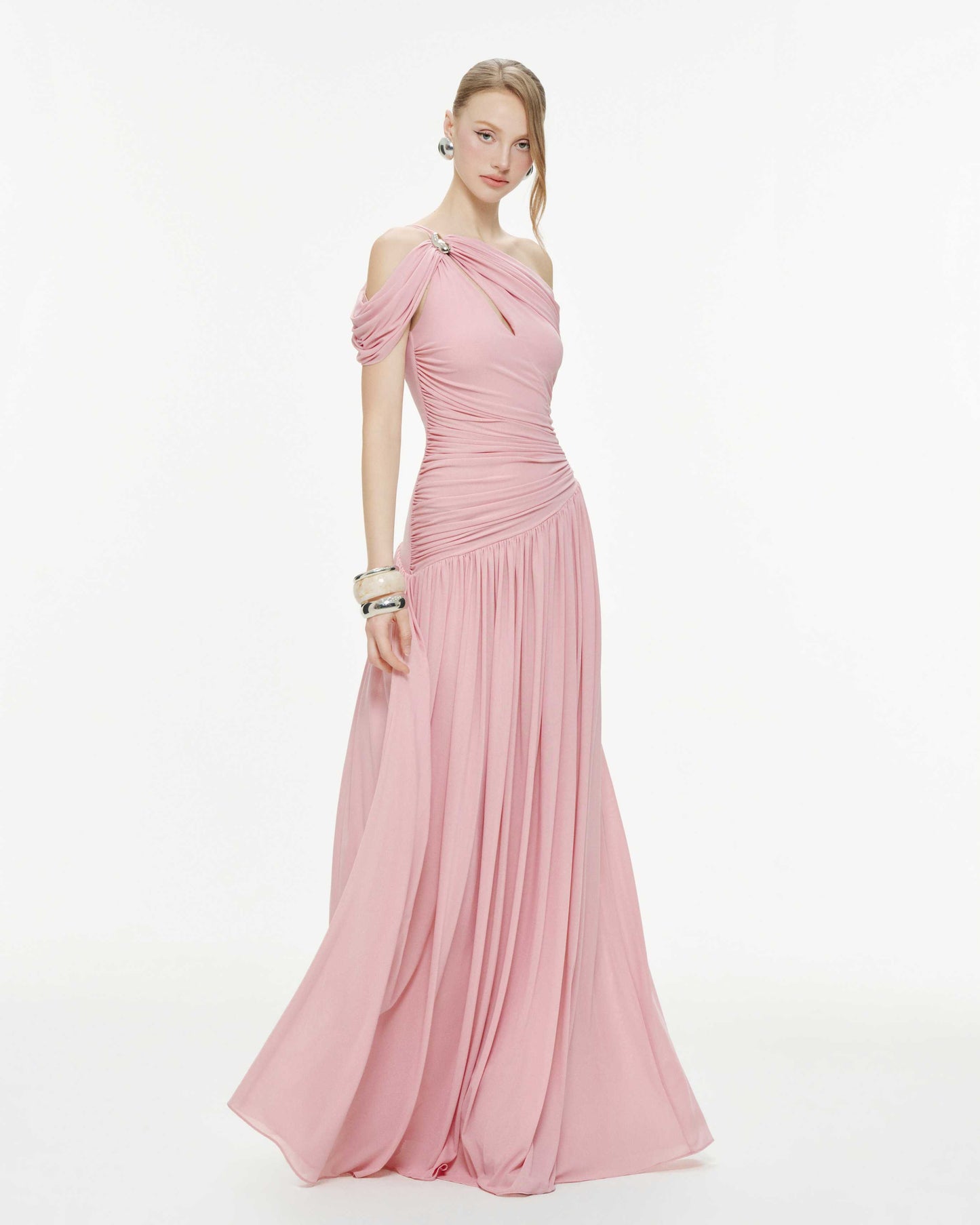 Ariadne Maxi Elbise-Pembe