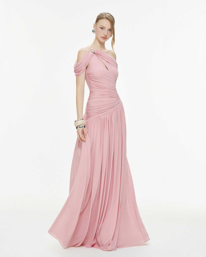 Ariadne Maxi Elbise-Pembe