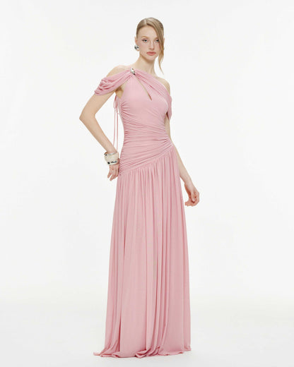 Ariadne Maxi Elbise-Pembe
