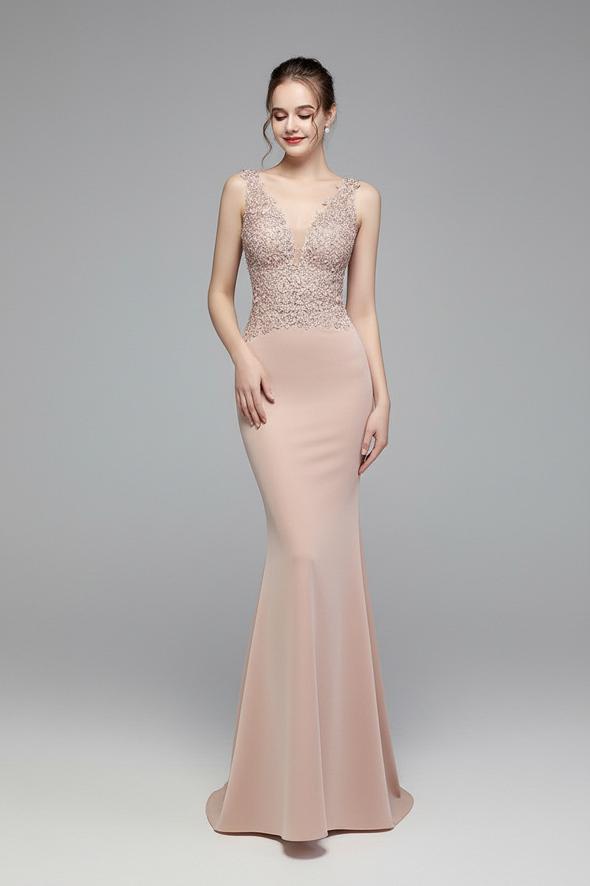 Dagny V Yaka Kolsuz Maxi Elbise