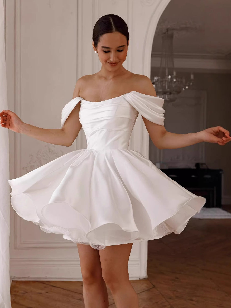 Nyx Drapeli Saten Mini Elbise