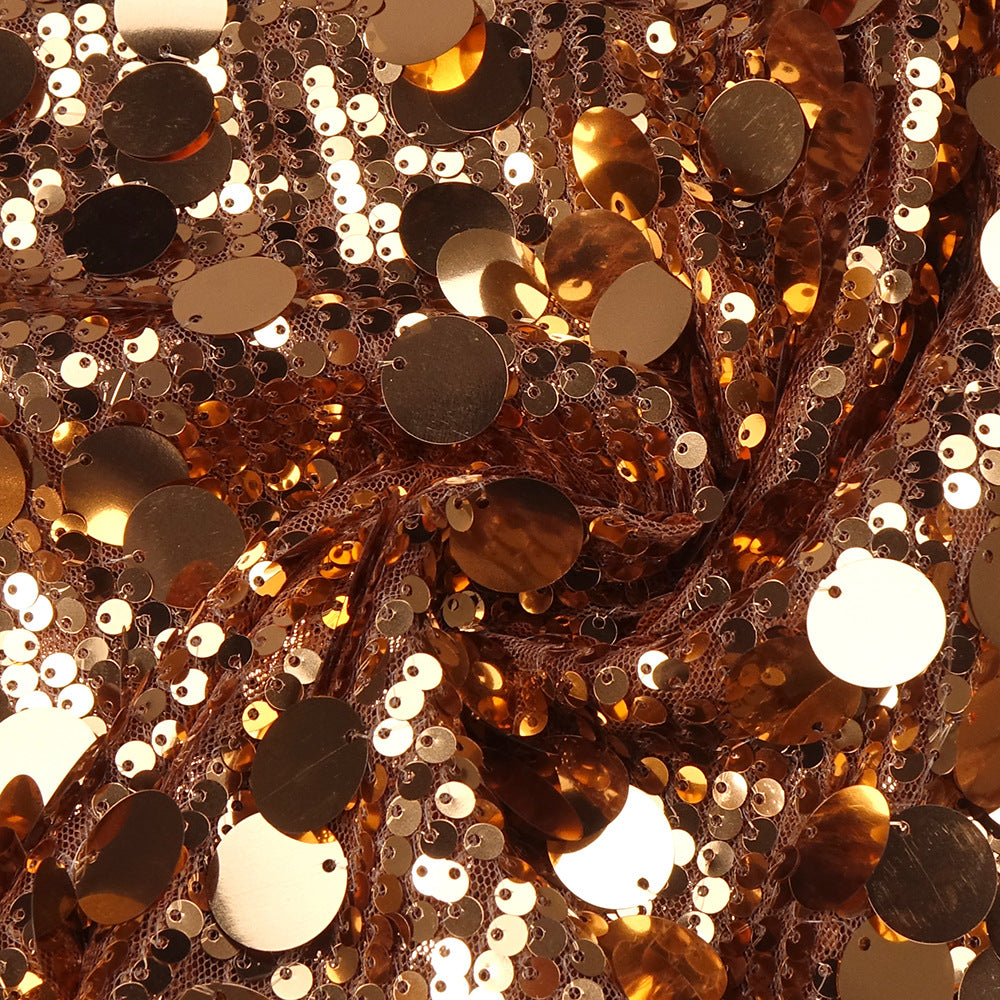 Zev Tek Omuz Asimetrik Payet Maxi Elbise