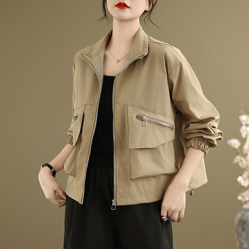 Kullanışlı Cepli Bomber Ceket