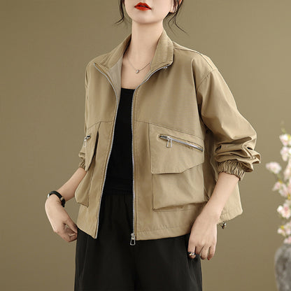 Kullanışlı Cepli Bomber Ceket