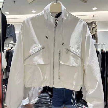 Kullanışlı Cepli Bomber Ceket