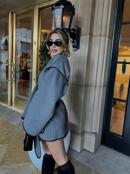 Zosia Modern Wrap Belted Kaban