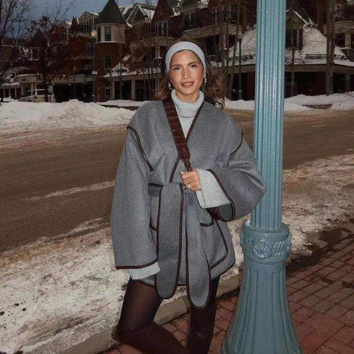 Zosia Modern Wrap Belted Kaban