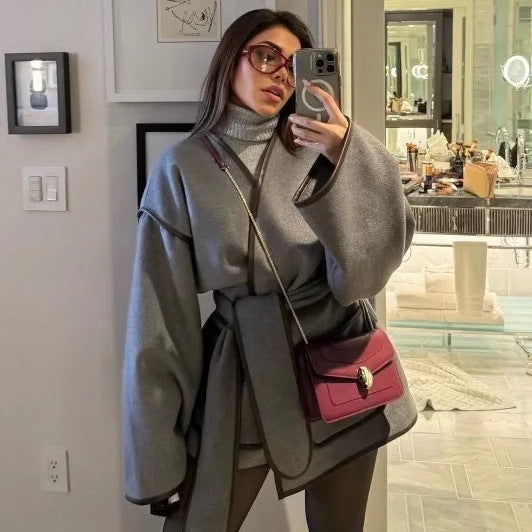 Zosia Modern Wrap Belted Kaban