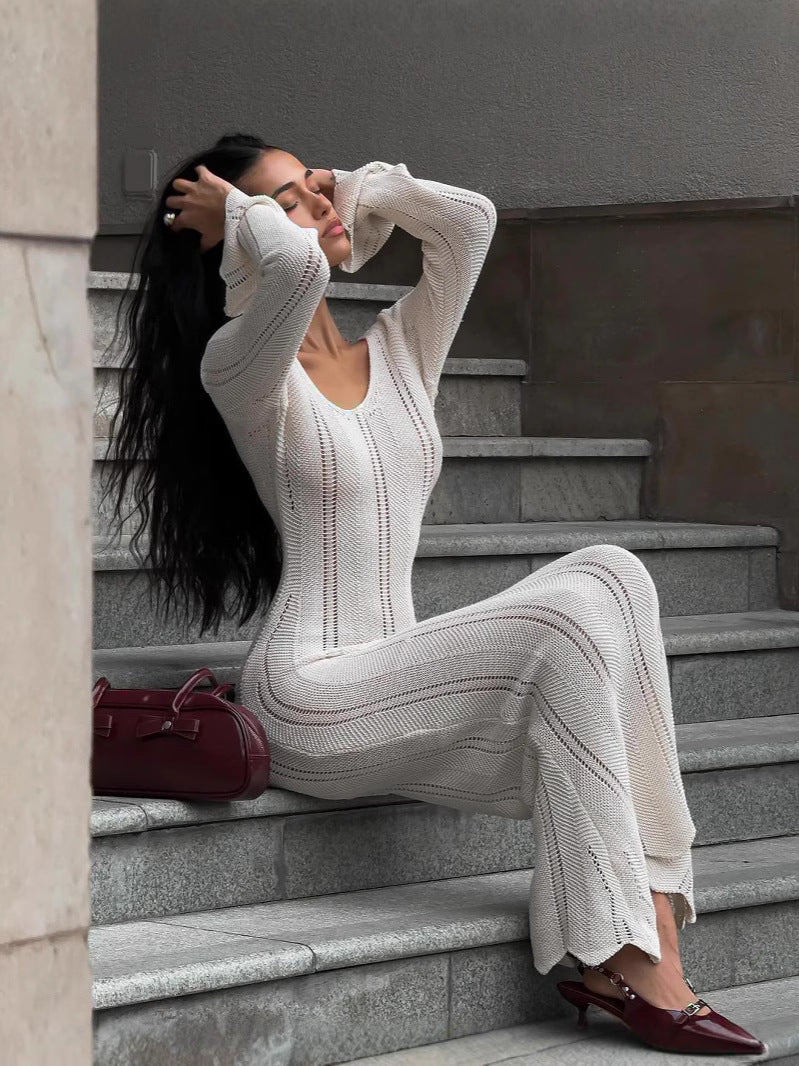 Pareo z falbanką i wycięciem