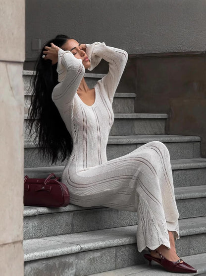 Pareo z falbanką i wycięciem