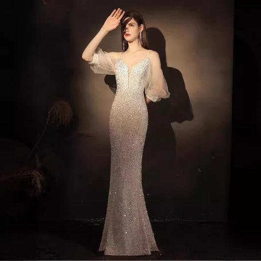 Eulalia Puf Kol Maxi Elbise