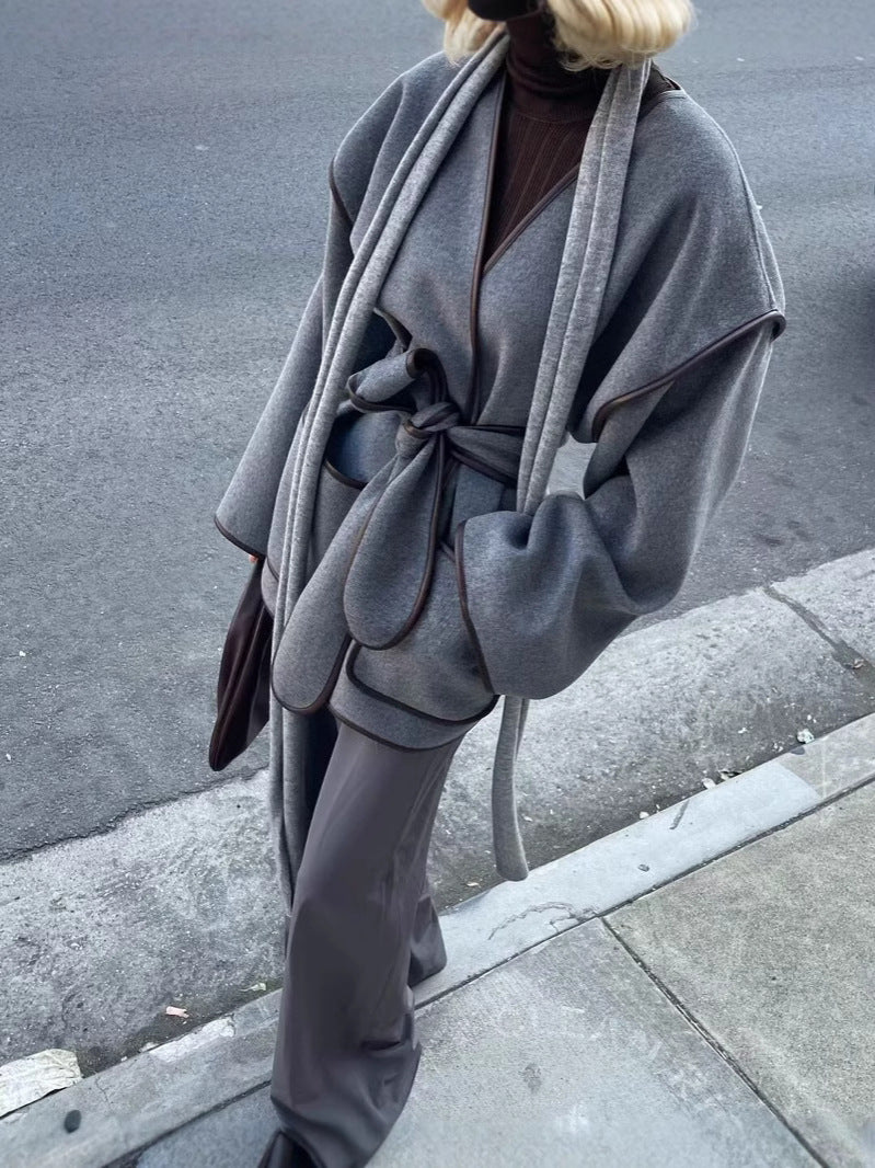 Zosia Modern Wrap Belted Kaban