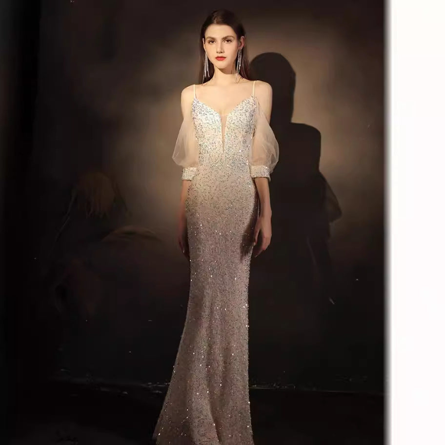 Eulalia Puf Kol Maxi Elbise