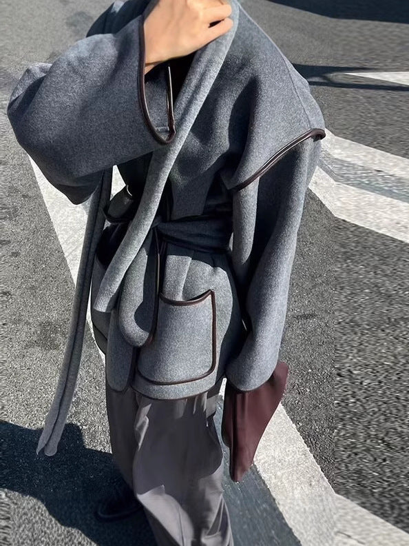 Zosia Modern Wrap Belted Kaban