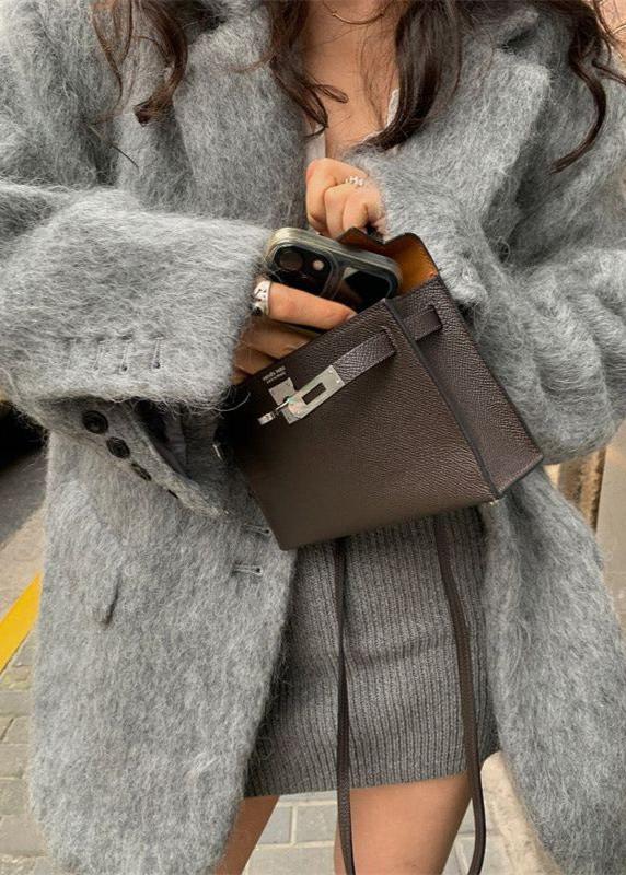 Bella Oversize Yün Dokulu Blazer Kaban