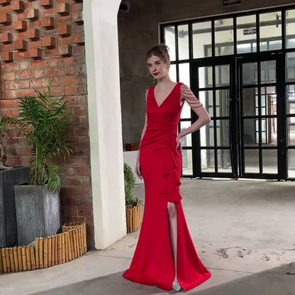 the Alexis ruffle gown